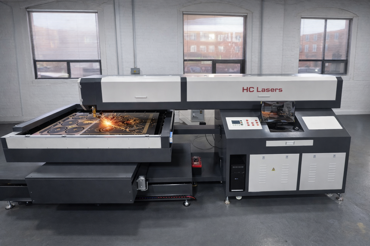 Product Identification Company's New 600 watt co2 laser cutting system