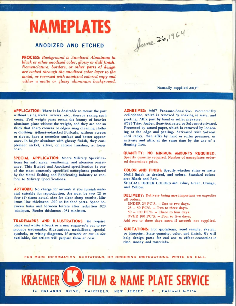About PIC - Oldest Surviving Document from 1964